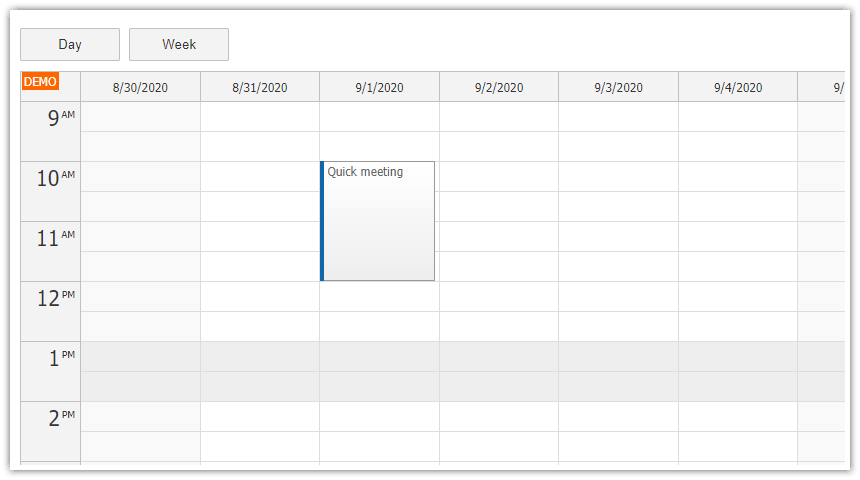 Event Calendar Widget for JavaScript/PHP