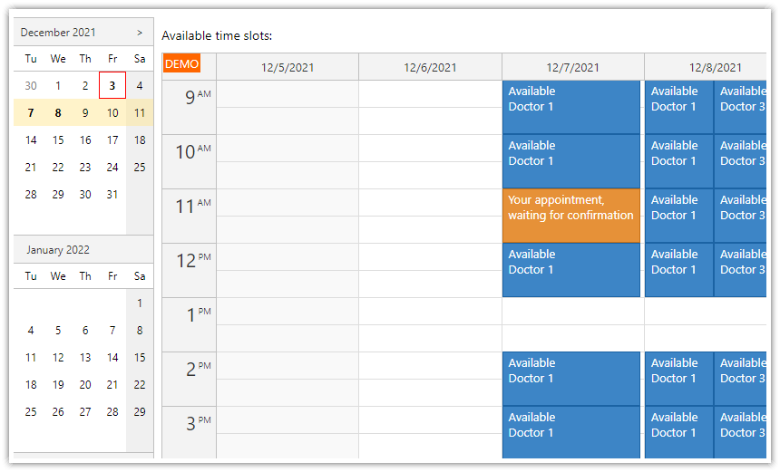ASP.NET Core Doctor Appointment Scheduling Tutorial (.NET 10)