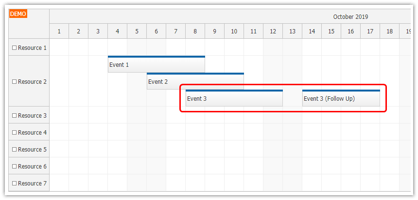 JavaScript Scheduler: Event Placement Strategies