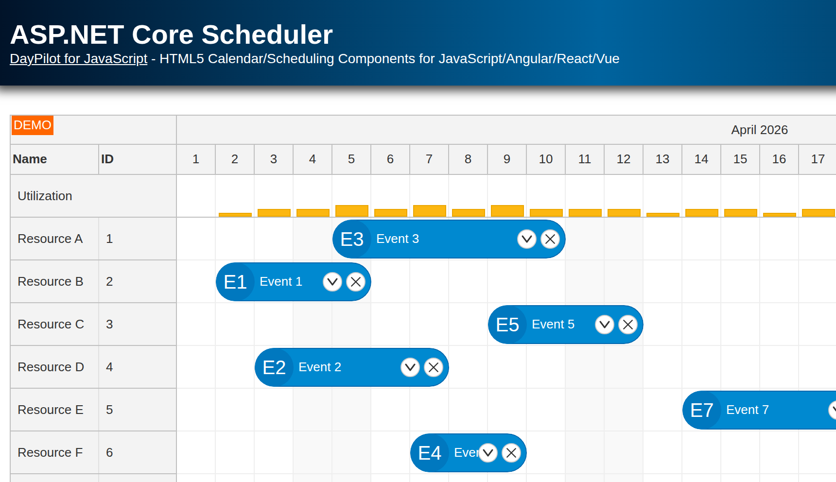 ASP.NET Core Scheduler (.NET 10)