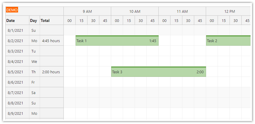 Angular 12 Timesheet Quick Start Project