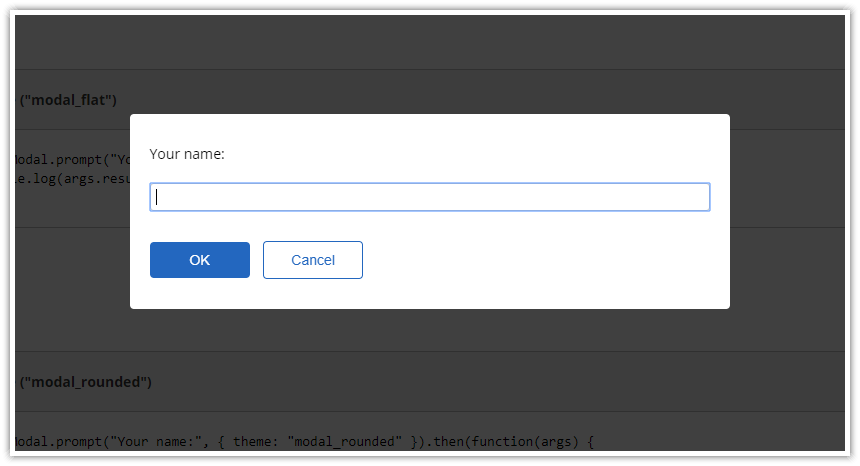 JavaScript prompt() Replacement