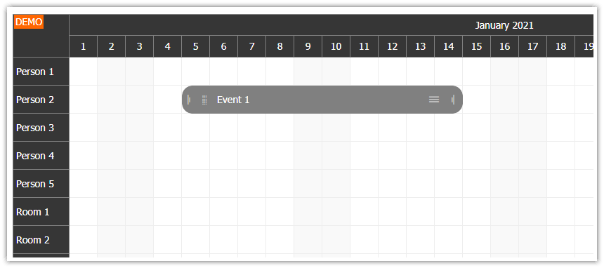 HTML5 Scheduler for Touch Devices - iPad, iPhone, Android (JavaScript)