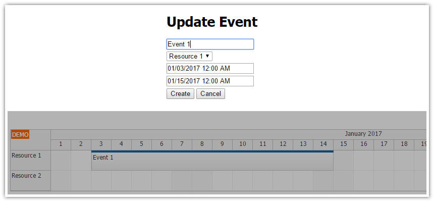 Angular Scheduler: Modal Dialog for Event Editing