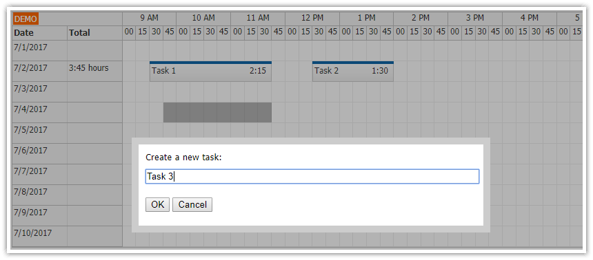 Angular 4 Timesheet Quick Start Project