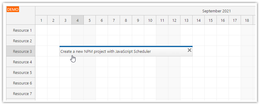 JavaScript Scheduler NPM + WebPack Project