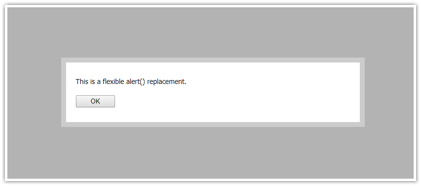 JavaScript alert() Replacement