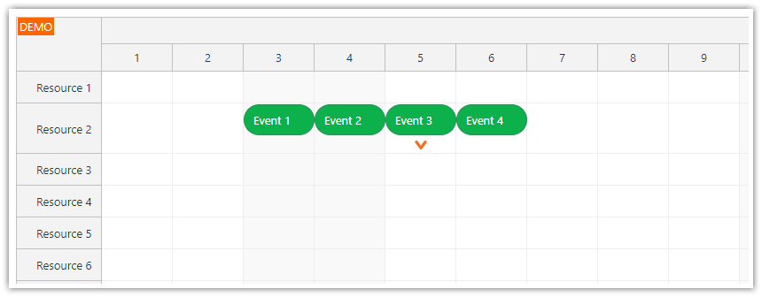 JavaScript Scheduler: Max Events per Row