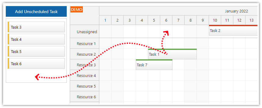 JavaScript Scheduler How To Unschedule Events DayPilot Code JavaScript Scheduler How To Unschedule Events DayPilot Code
