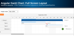 Angular Gantt Chart: Full Screen Layout