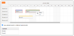 Angular Scheduler: Event Cut, Copy & Paste
