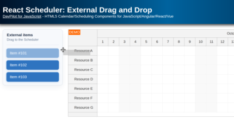 React Scheduler: External Drag and Drop