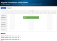 Angular Scheduler: Undo/Redo