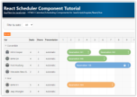 React Scheduler Component Tutorial