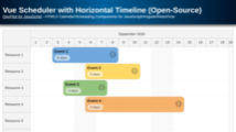 Vue Scheduler with Horizontal Timeline (Open-Source)