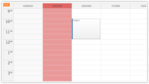 JavaScript Calendar: Selecting and Highlighting Columns