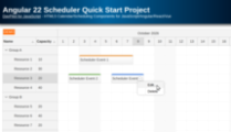 Angular 22 Scheduler Quick Start Project