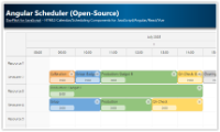 Angular Scheduler with Horizontal Timeline (Open-Source)
