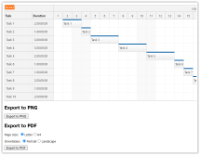 ASP.NET Gantt Chart PDF Export (C#, VB.NET)