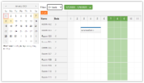 JavaScript/HTML5 Scheduler: Filtering Rooms by Availability
