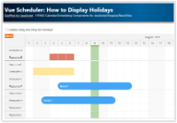 Vue Scheduler: How to Display Holidays