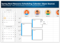 Spring Boot Resource-Scheduling Calendar (Open Source)