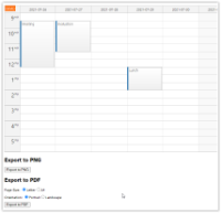 ASP.NET Event Calendar PDF Export (C#, VB)