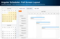 Angular Scheduler: Full Screen Layout