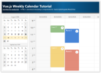 Vue.js Weekly Calendar Tutorial (Open-Source)