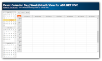 Event Calendar with Day/Week/Month Views for ASP.NET MVC