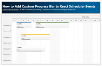 How to Add Custom Progress Bar to React Scheduler Events