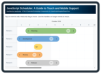 JavaScript Scheduler: A Guide to Touch and Mobile Support