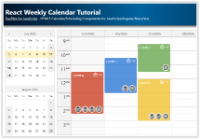 React Weekly Calendar Tutorial (Open-Source)