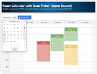 React Calendar with Date Picker (Open-Source)