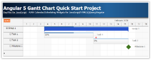 Angular 5 Gantt Chart Quick Start Project