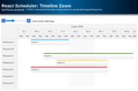 React Scheduler: Timeline Zoom
