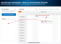 JavaScript Scheduler: How to Unschedule Events