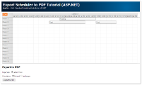 ASP.NET Scheduler PDF Export (C#, VB, SQL Server)