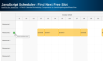 JavaScript Scheduler: Find Next Free Slot