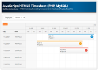 JavaScript/HTML5 Timesheet (PHP, MySQL)