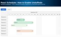React Scheduler: How to Enable Undo/Redo