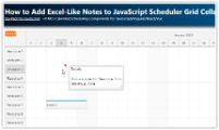 How to Add Excel-Like Notes to JavaScript Scheduler Grid Cells