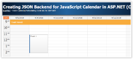 Creating JSON Backend for JavaScript Calendar in ASP.NET (C#)