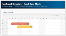 JavaScript Scheduler: Read-Only Mode