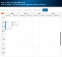 React Resource Calendar