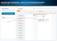 JavaScript Scheduler: How to Unschedule Events