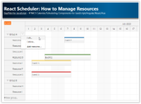 React Scheduler: How to Manage Resources