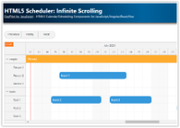 HTML5 Scheduler: Infinite Scrolling