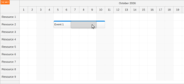 JavaScript Scheduler: Use Shift+Drag to Start Selection over Events