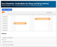 Vue Scheduler: Undo/Redo for Drag and Drop Actions